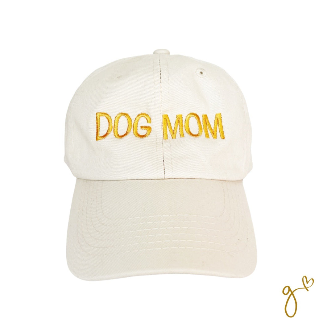 Gorra Beige | Dog Mom